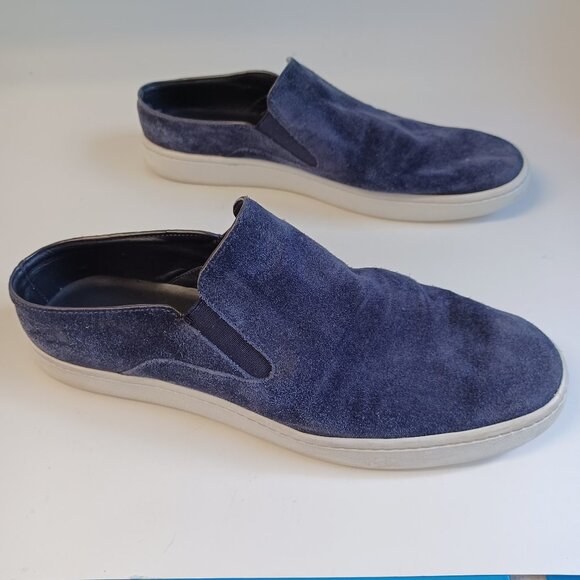 Vince Verrell Blue Suede Slip-On Sneaker - Picture 8 of 11
